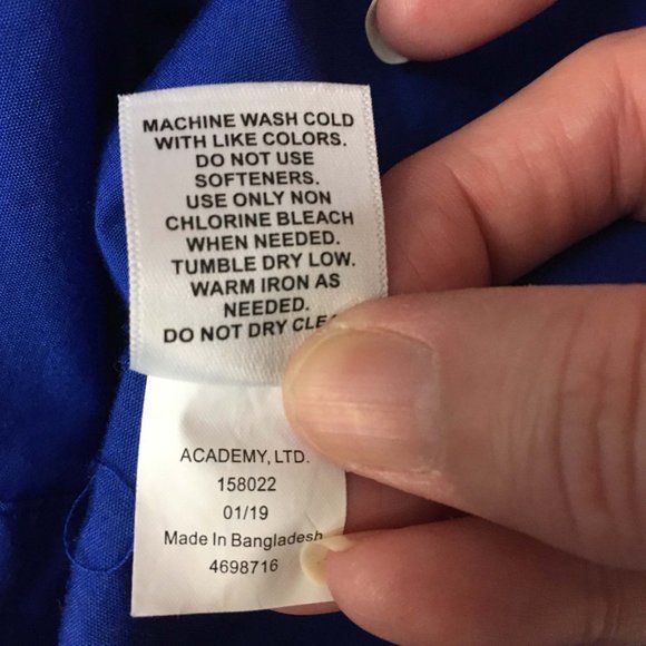 Magellan Mens Blue Sportswear Vented Fishing Button Front shirt Moisture Wicking - Picture 9 of 9